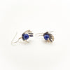 Sterling Hand with Lapis Bead Earrings