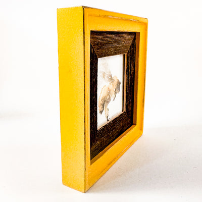 Bee with Yellow Frame