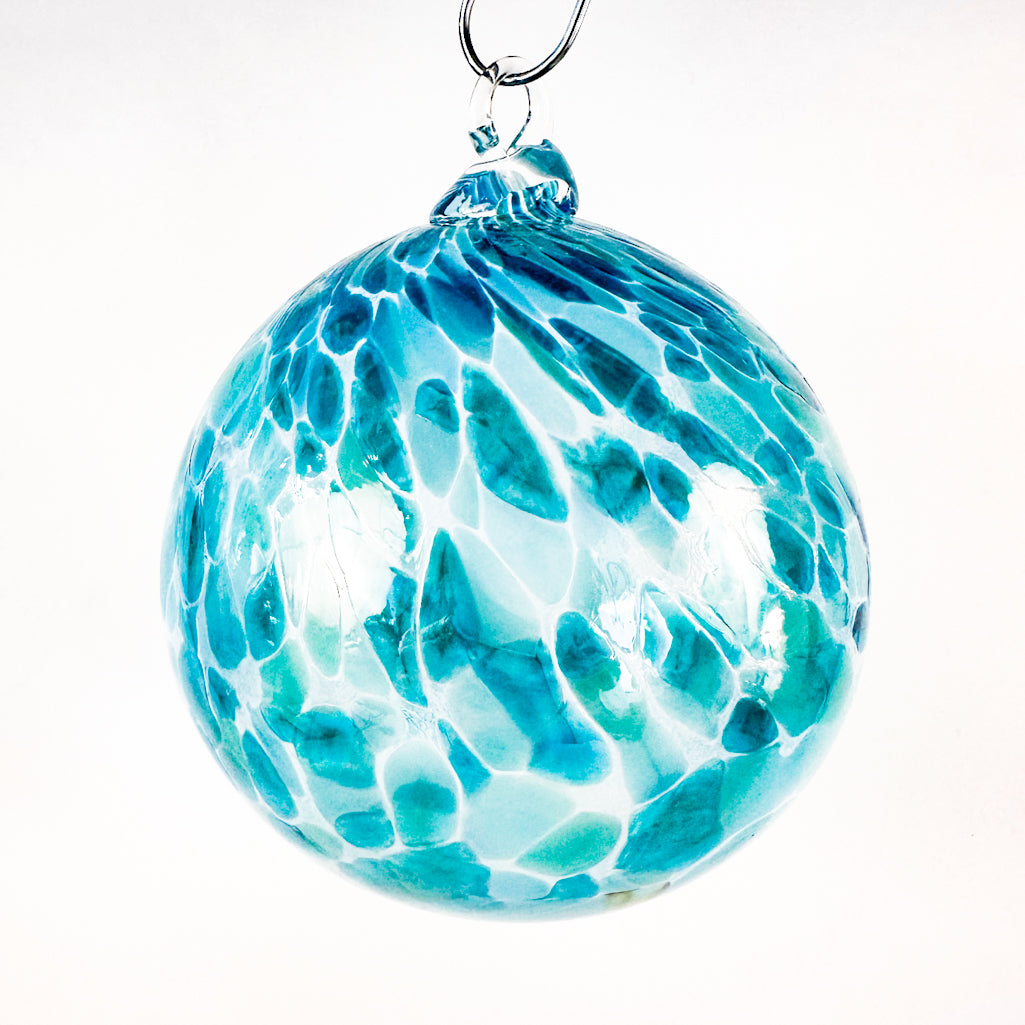 Large Aqua Glass Ball