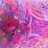 Pink Flower Batik Scarf