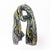 Deco Gold & Green Animal Print Devore Scarf