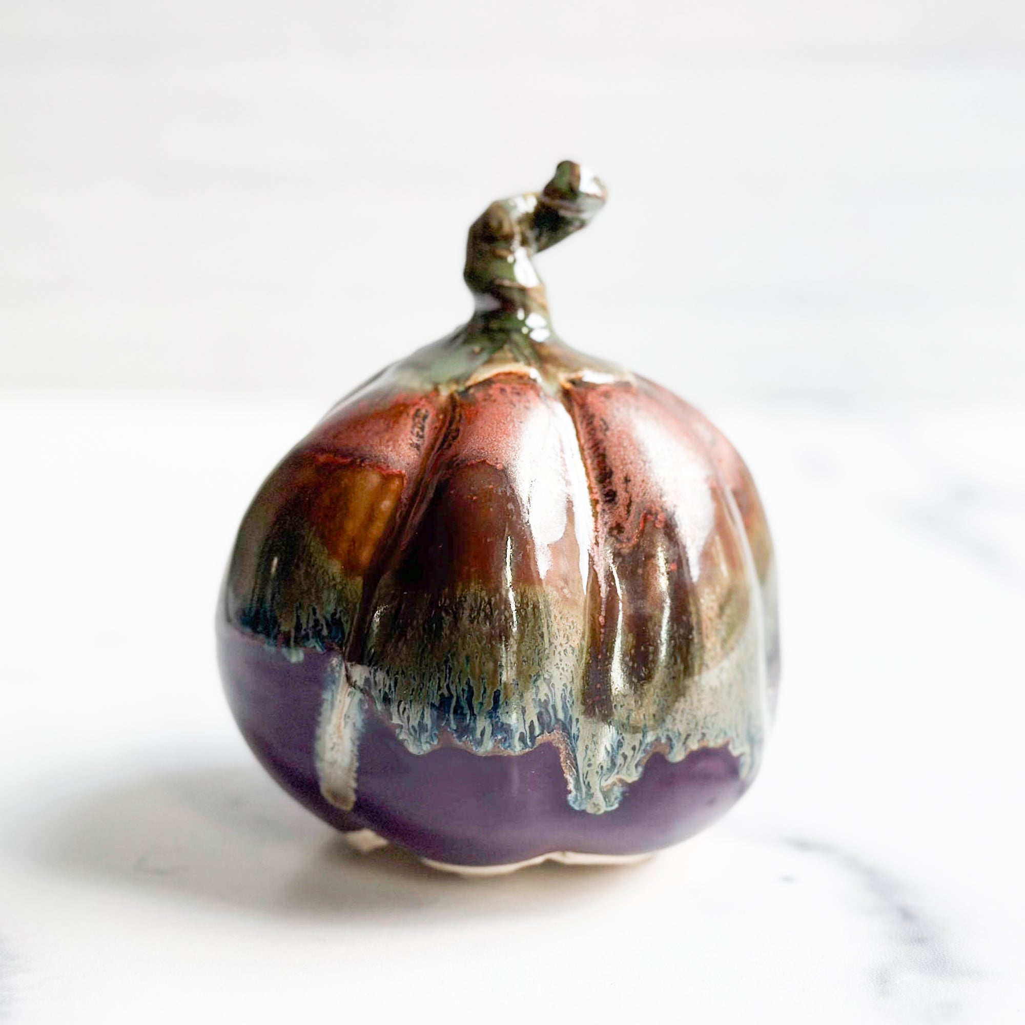 Small Plum & Copper Pumpkin