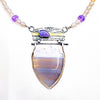 Amethyst, Opal and Moonstone Pendant Necklace