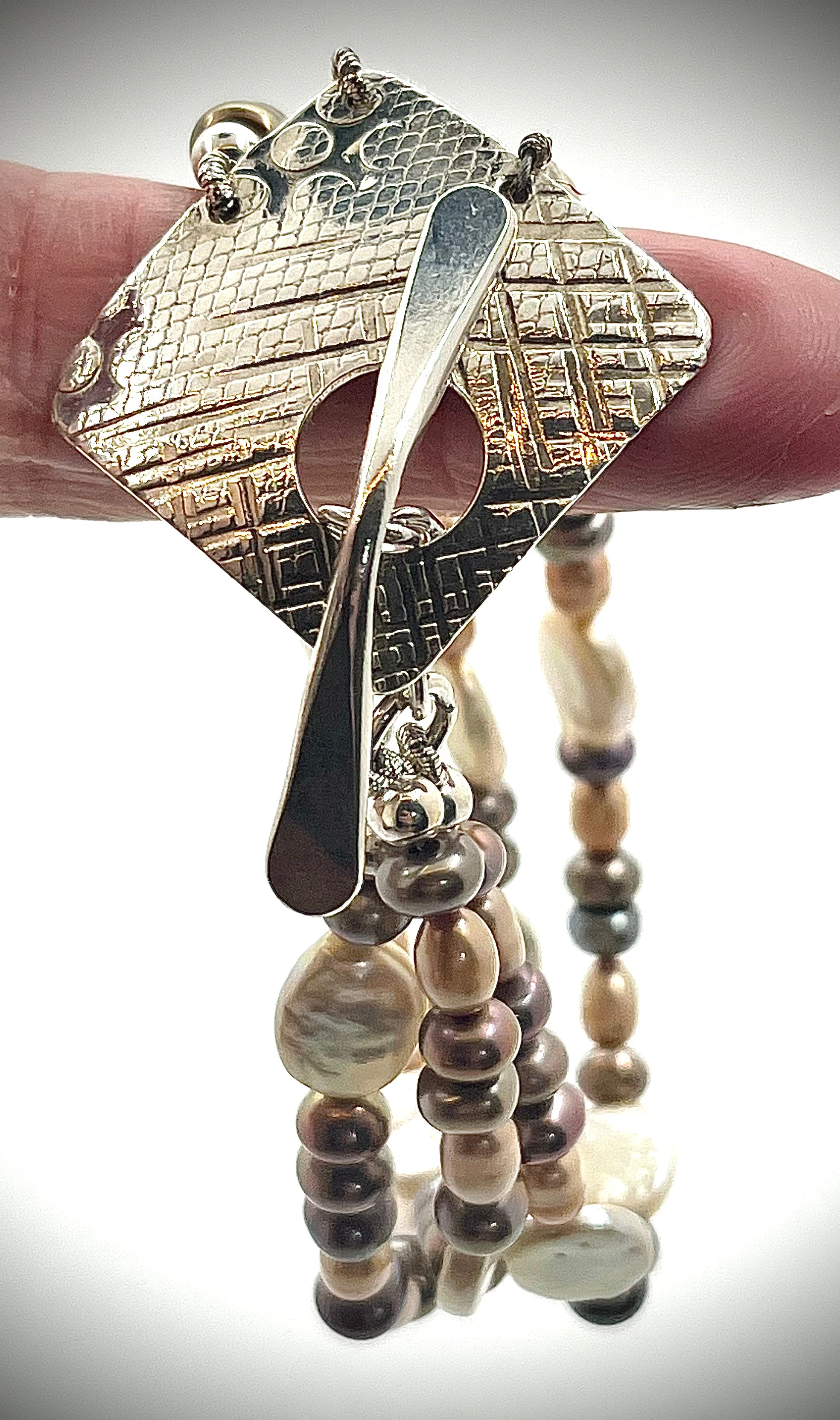 Triple Strand Pearl Bracelet