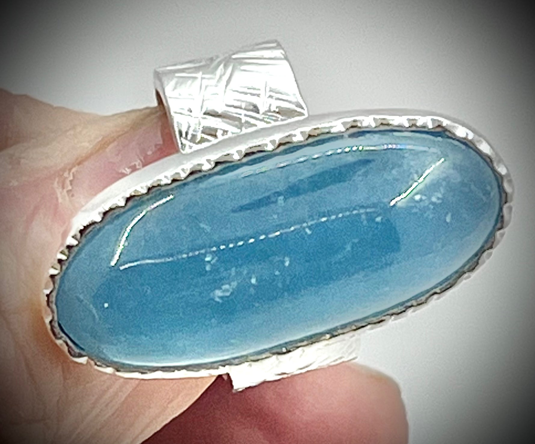 Oval Aquamarine Ring