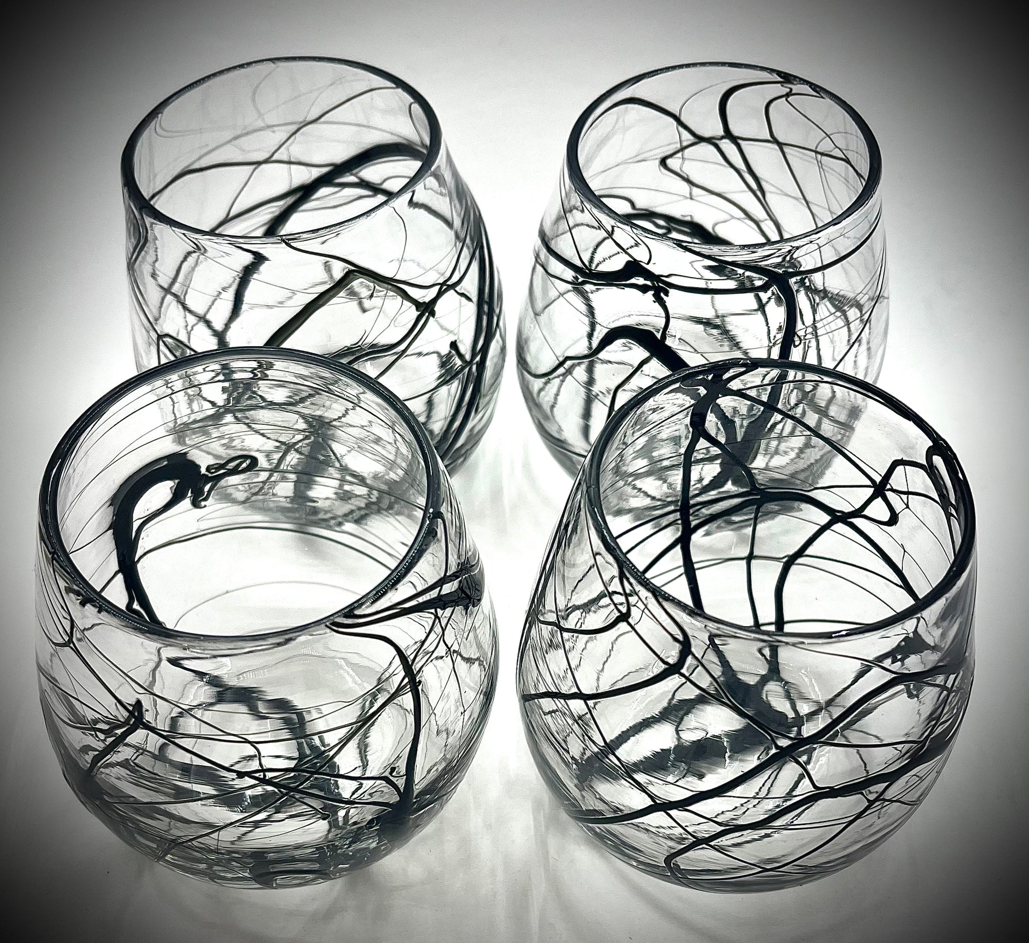Black Zizzle Wine Tumbler