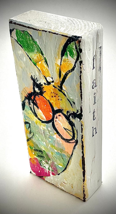 Bunny Painted Block
