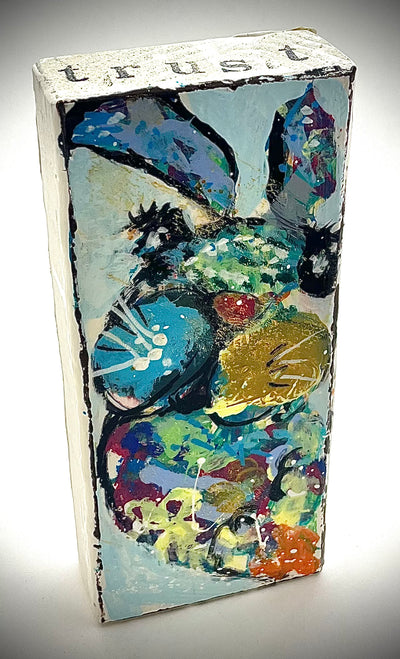 Bunny Painted Block