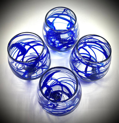 Cobalt Stemless Wine Tumblers