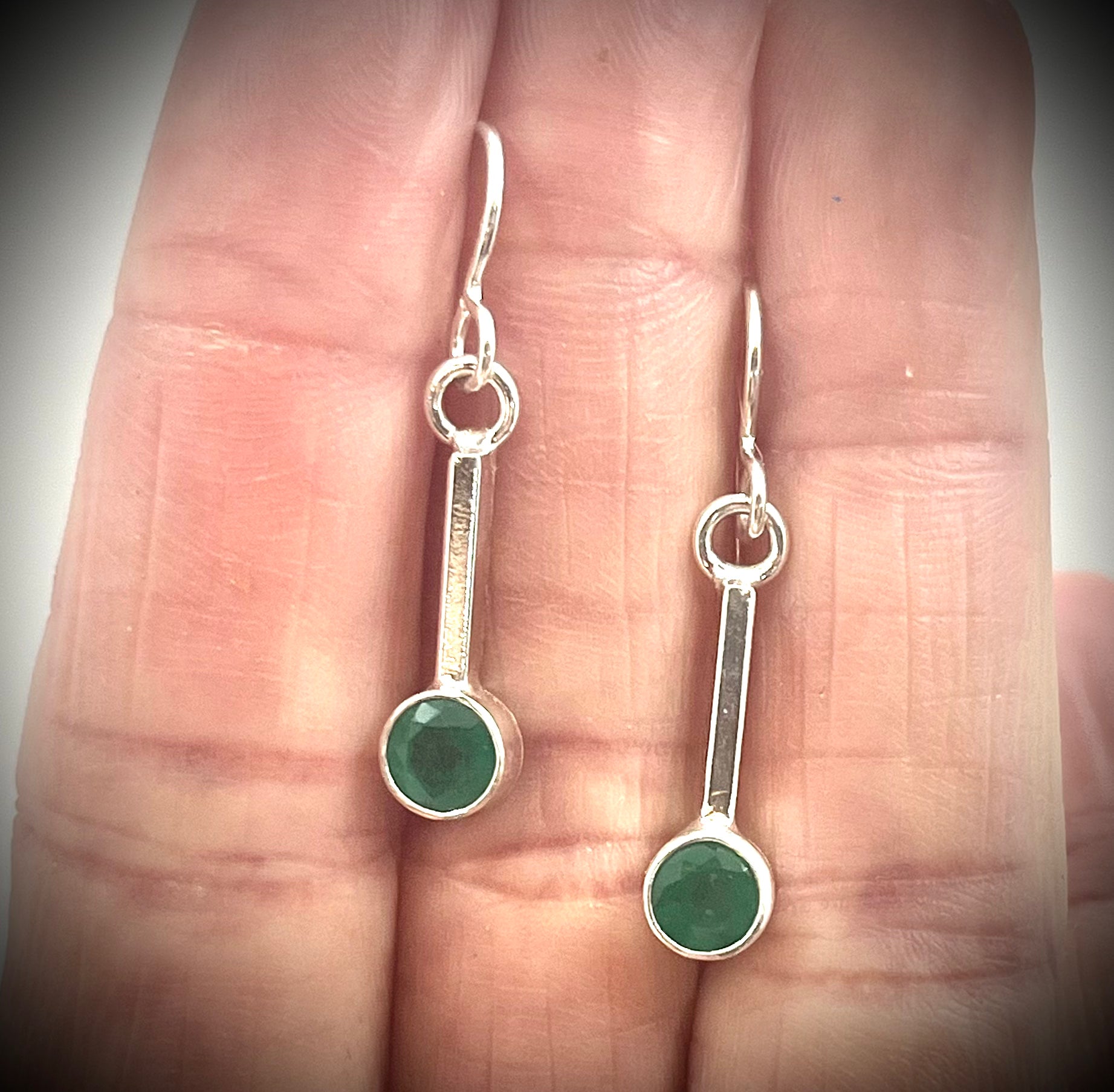Emerald Corner Office Earrings