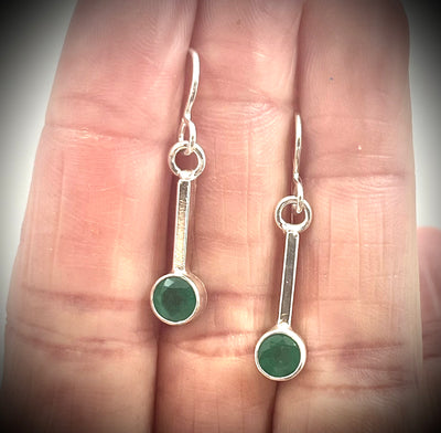 Emerald Corner Office Earrings