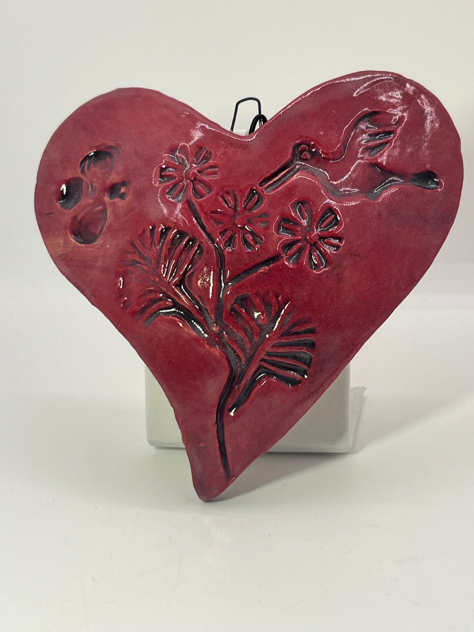 Embossed Red Heart 30