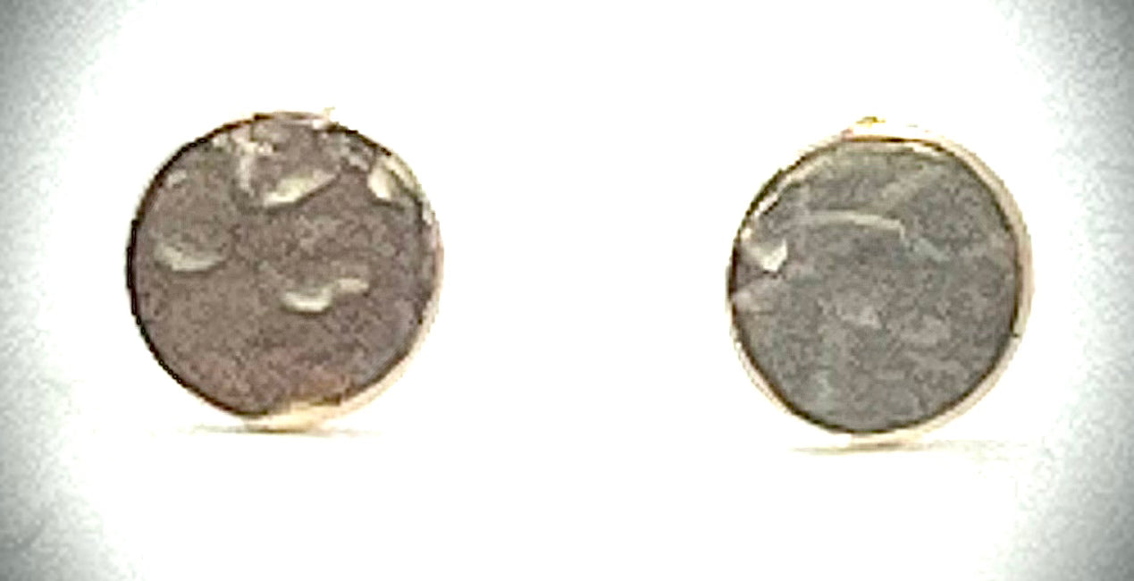 14k Gold Filled Circle Stud Earrings