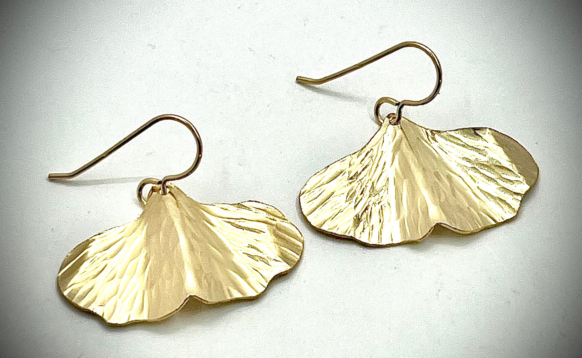 14K Gold-Filled Ginkgo Earrings (#5)