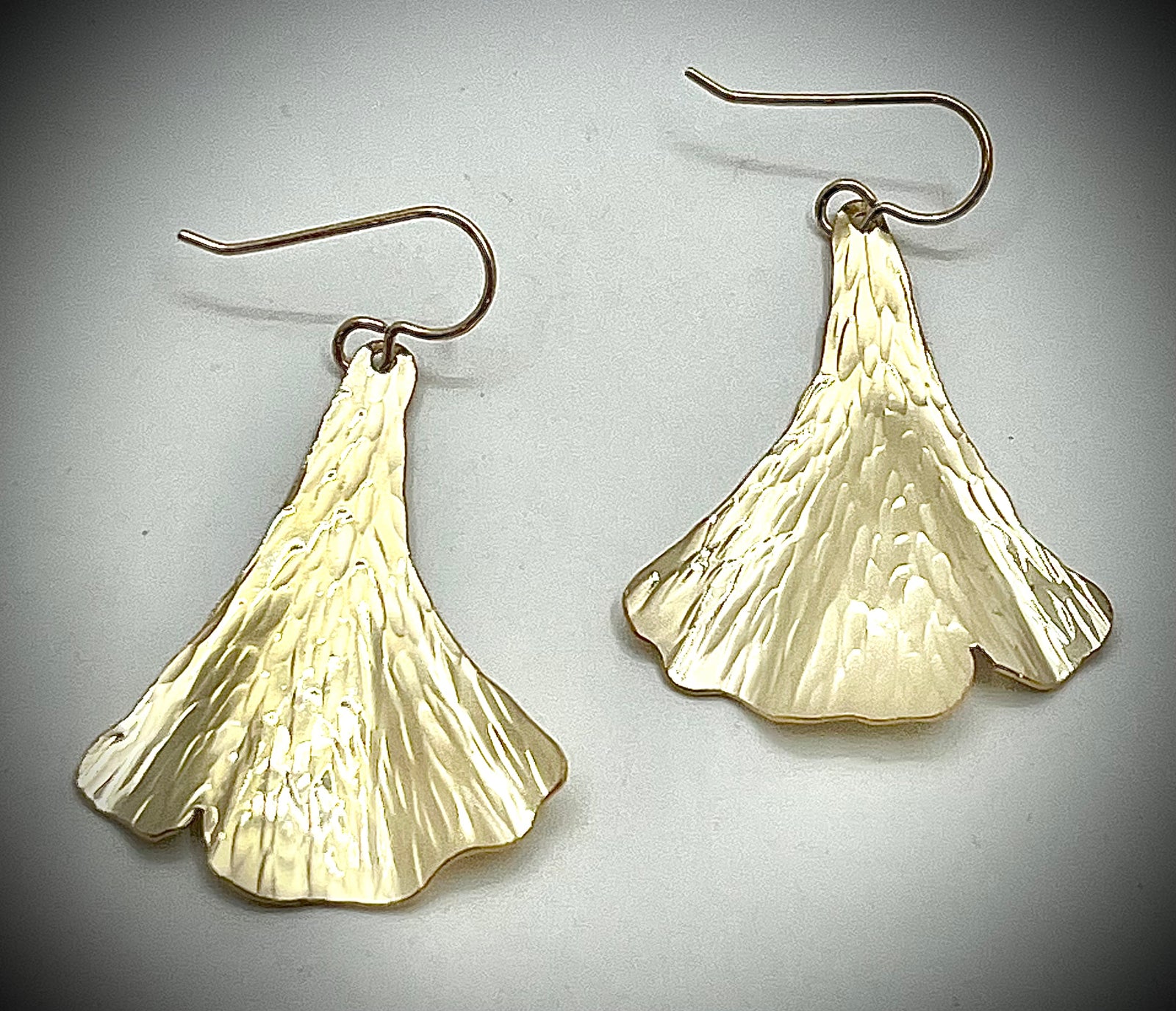 14K Gold-Filled Ginkgo Earrings (#9)