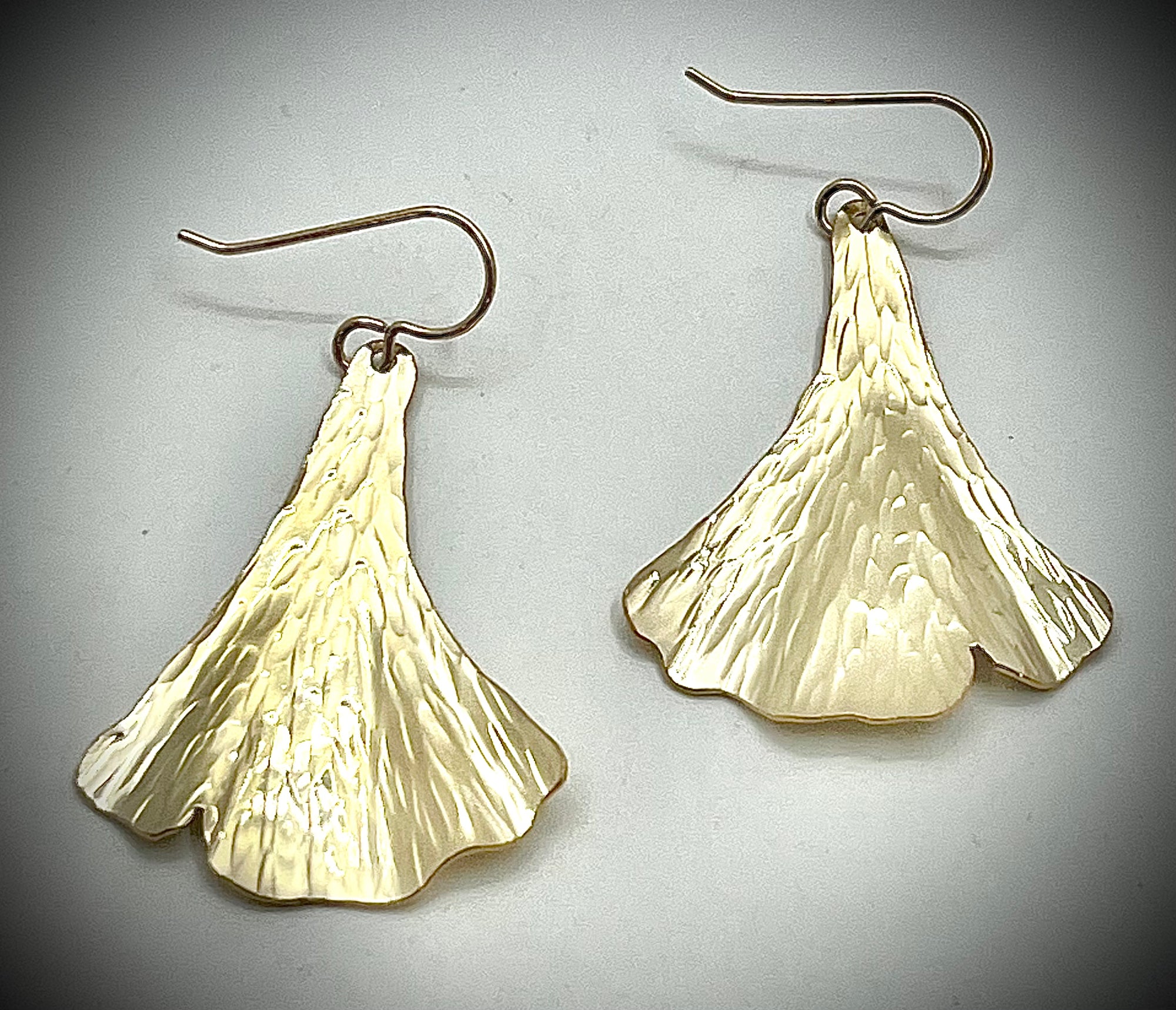 14K Gold-Filled Ginkgo Earrings (#9)