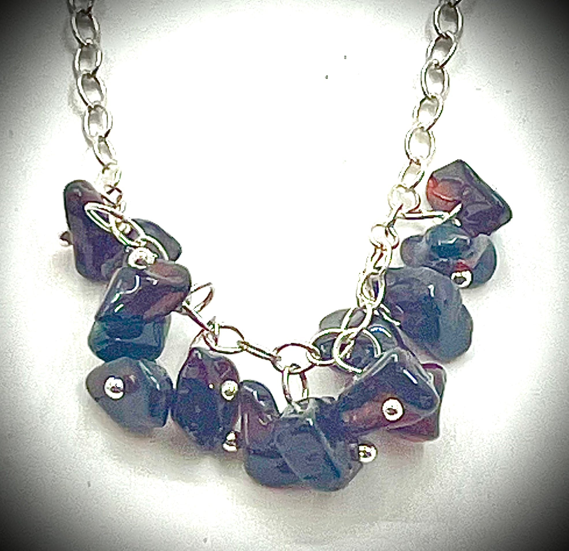Honeysuckle Necklace with Gemstones