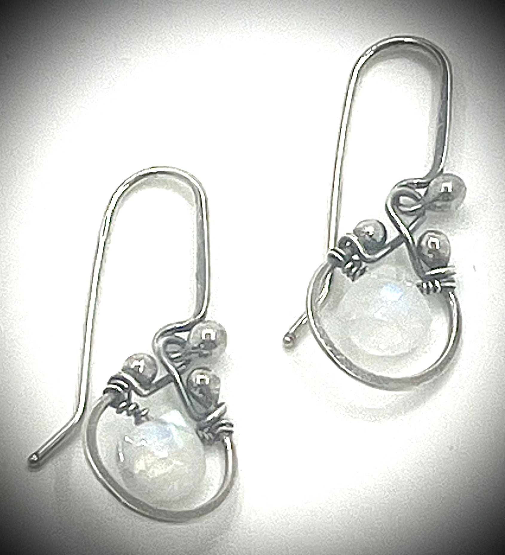 Horseshoe Earrings with Gemstones