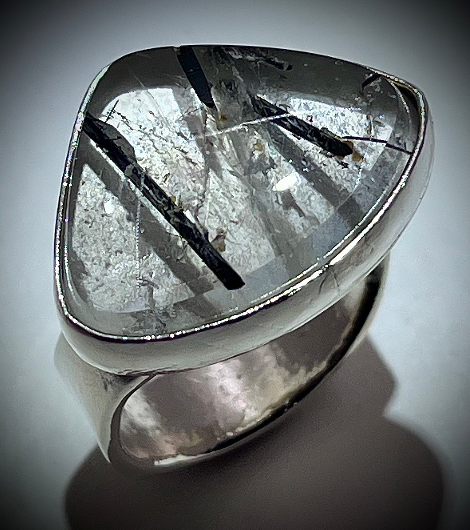 Tourmalated Quartz Ring