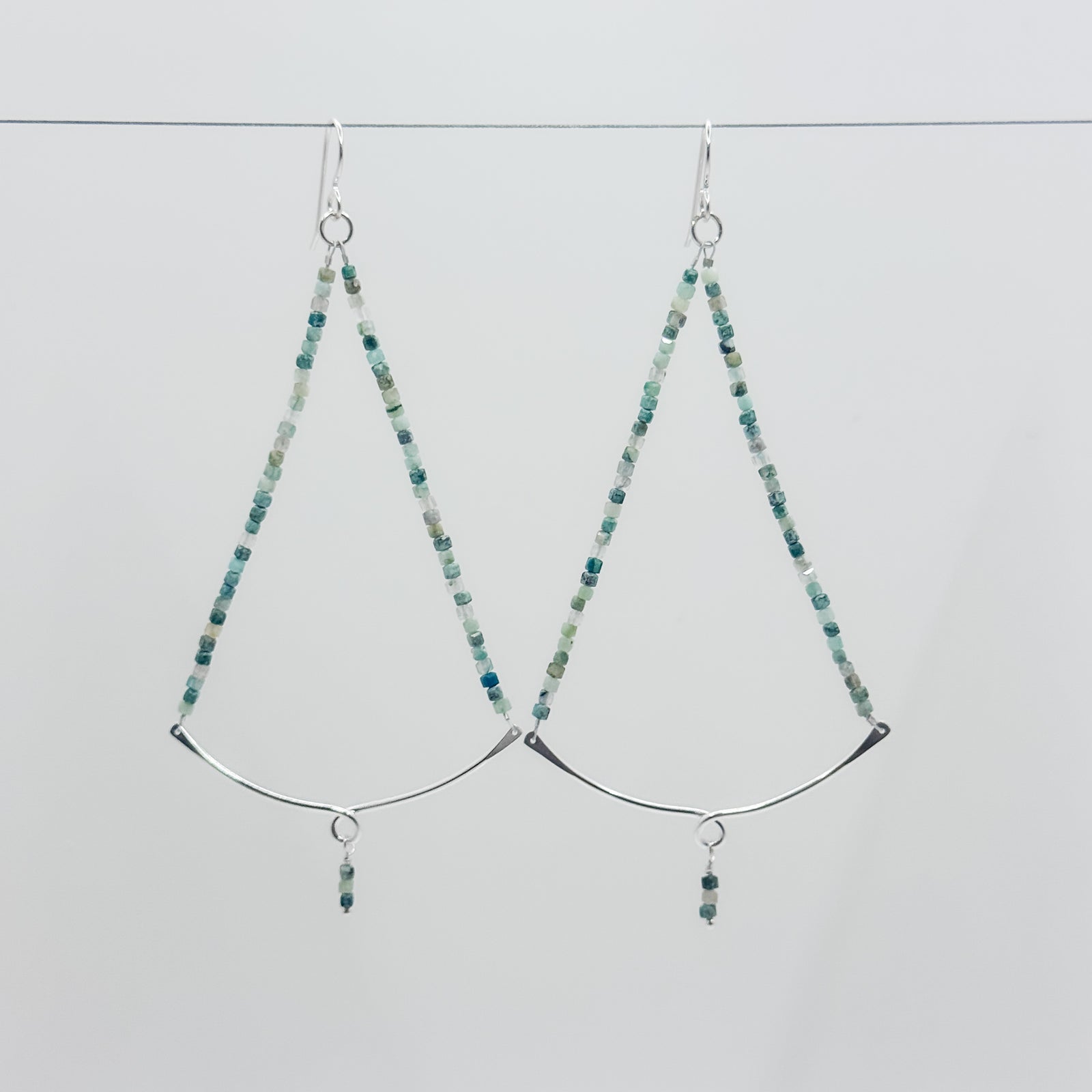 Sylvie Earrings with Chrysocolla