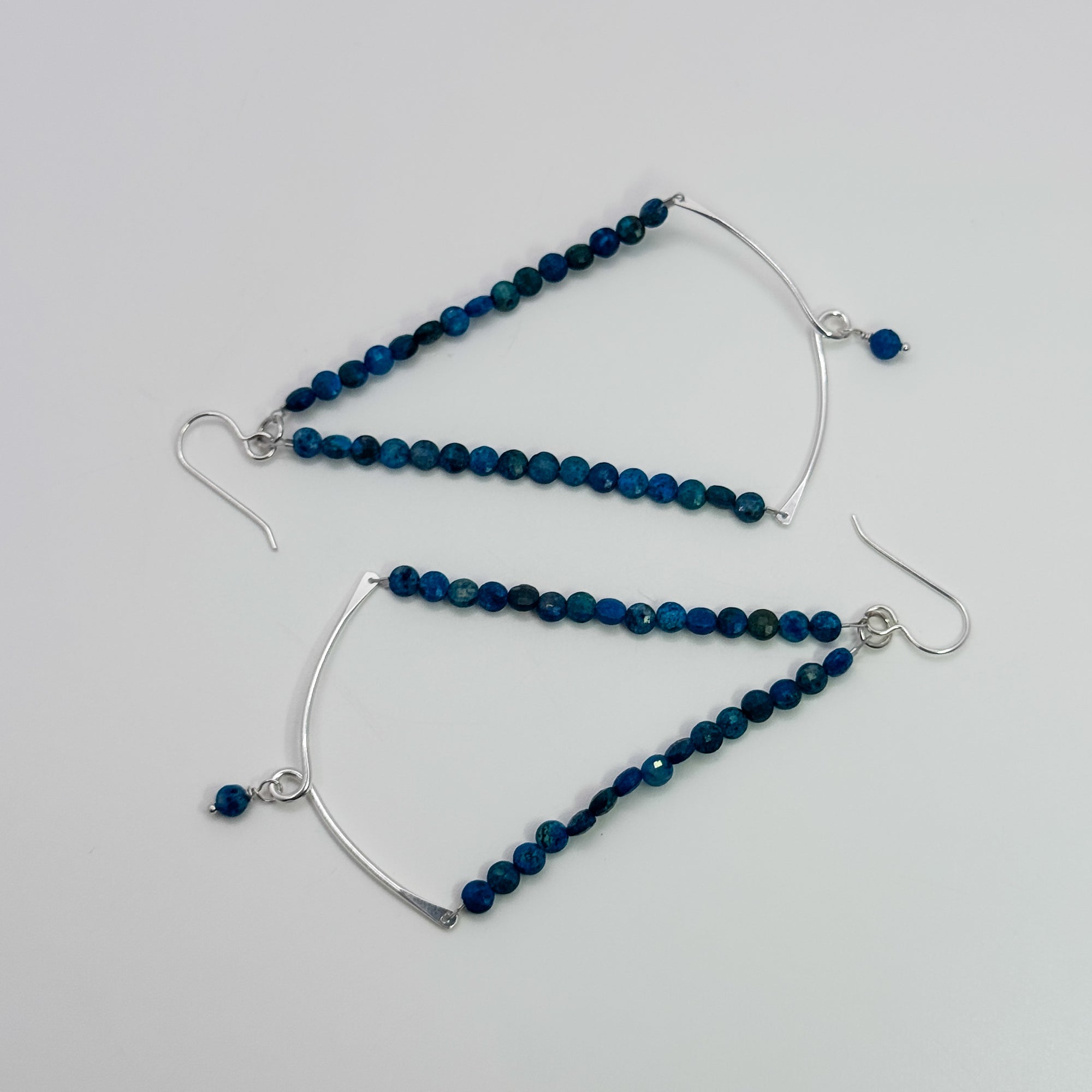 Sylvie Earrings with Chrysocalla