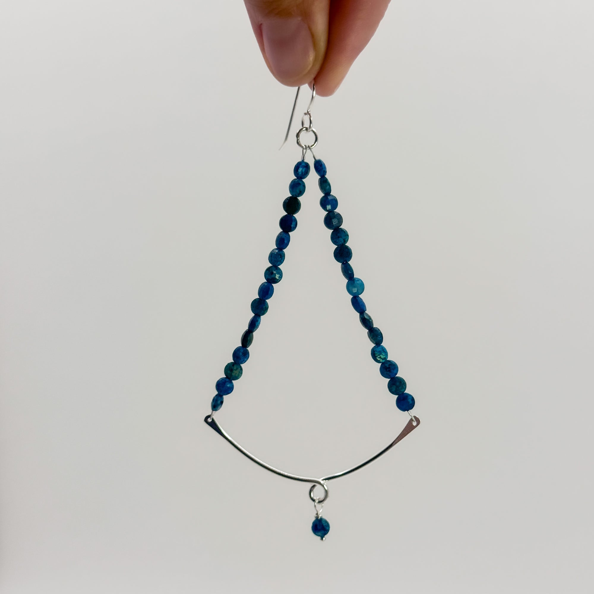 Sylvie Earrings with Chrysocalla