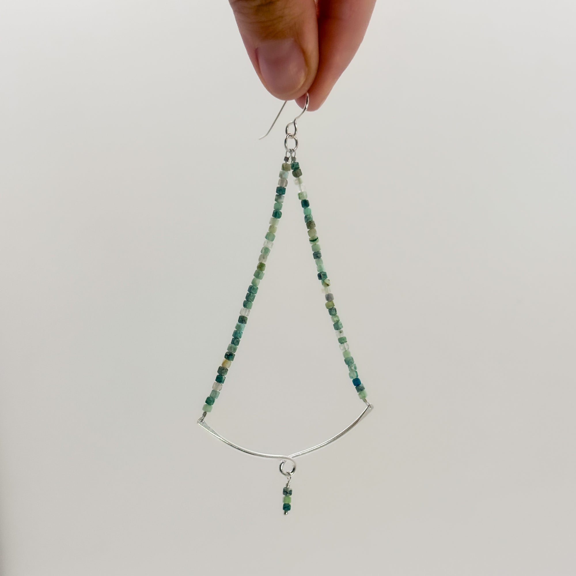 Sylvie Earrings with Chrysocolla