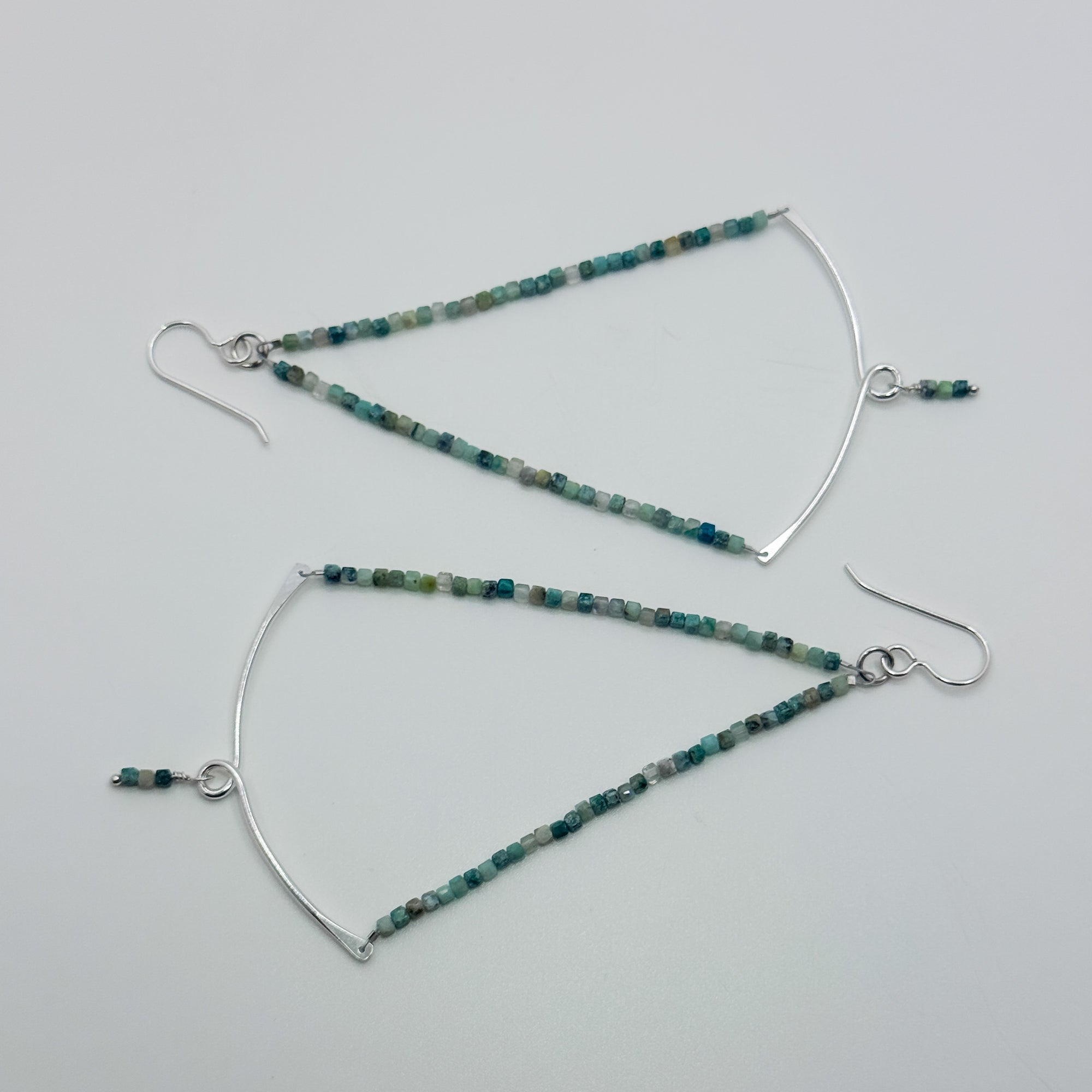 Sylvie Earrings with Chrysocolla