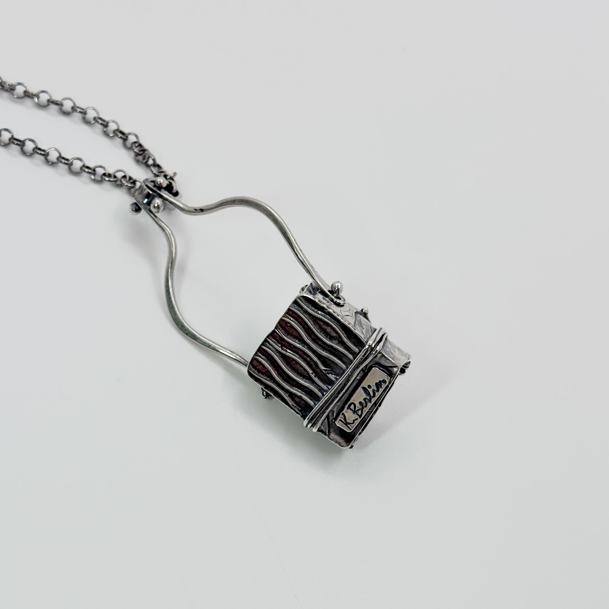 Spirit box labradorite pendant necklace