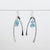 Wishbone ear with Aquamarine