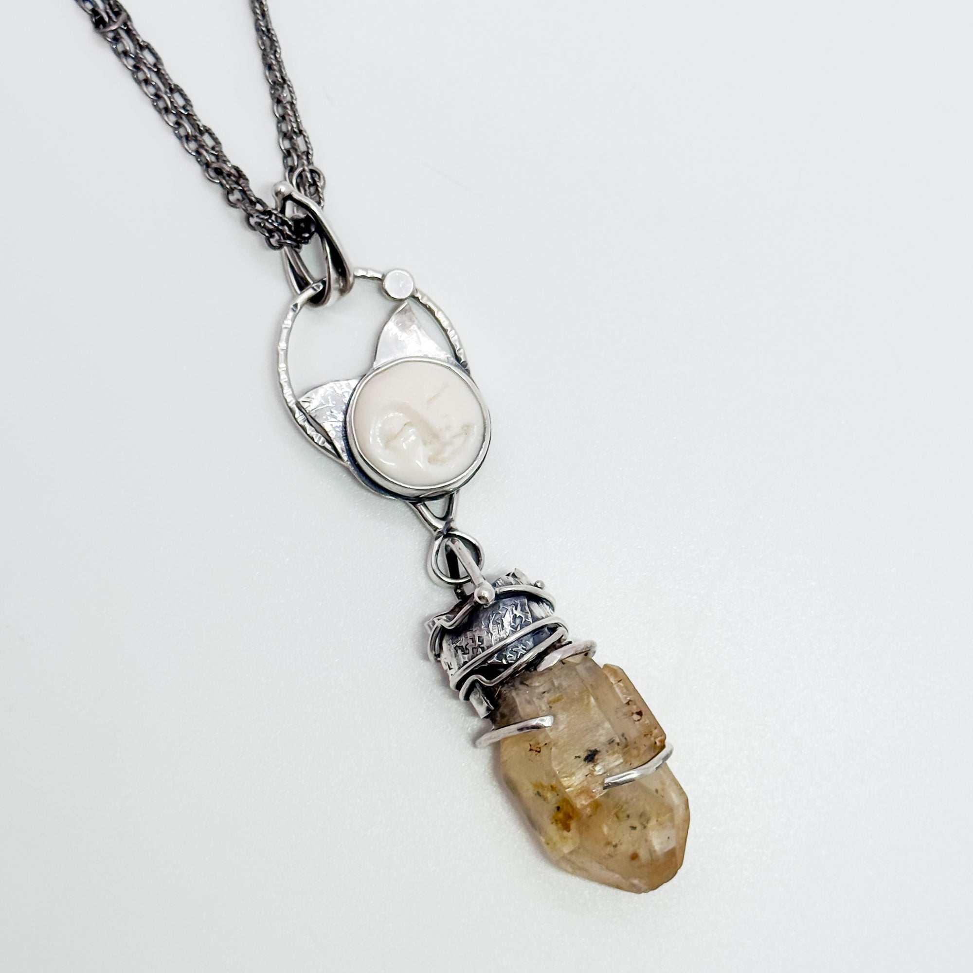 Little Wild Thing wih petroleum quartz necklace