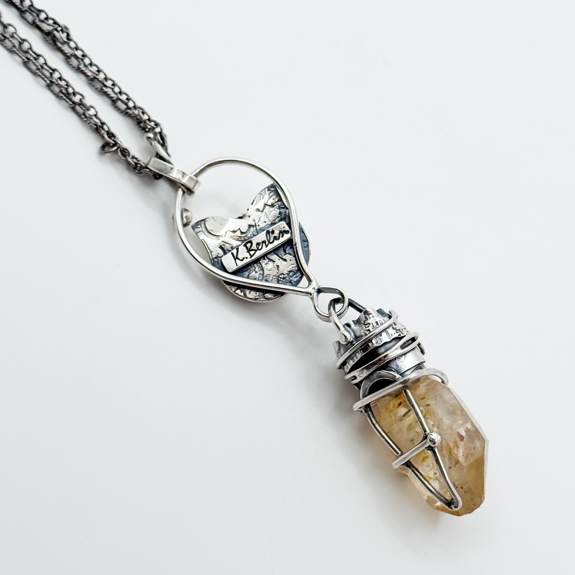 Little Wild Thing wih petroleum quartz necklace
