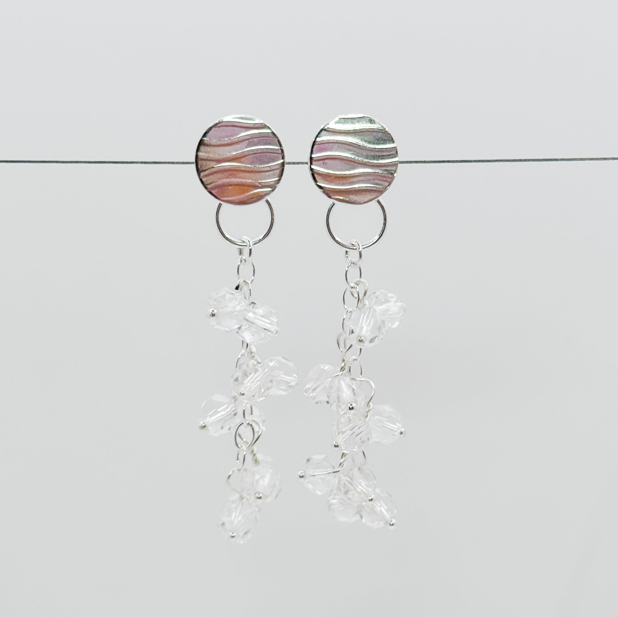 Katie Earrings with quartz