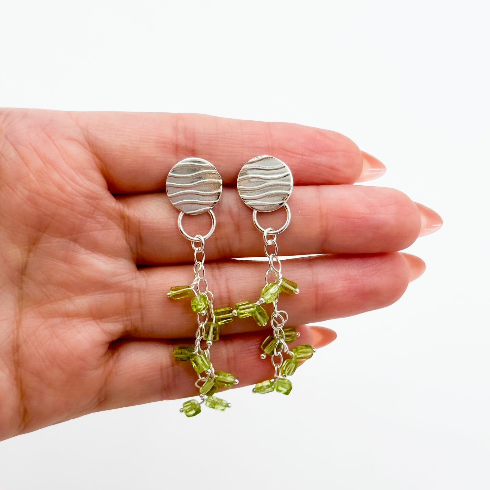 Katie Earrings with peridot