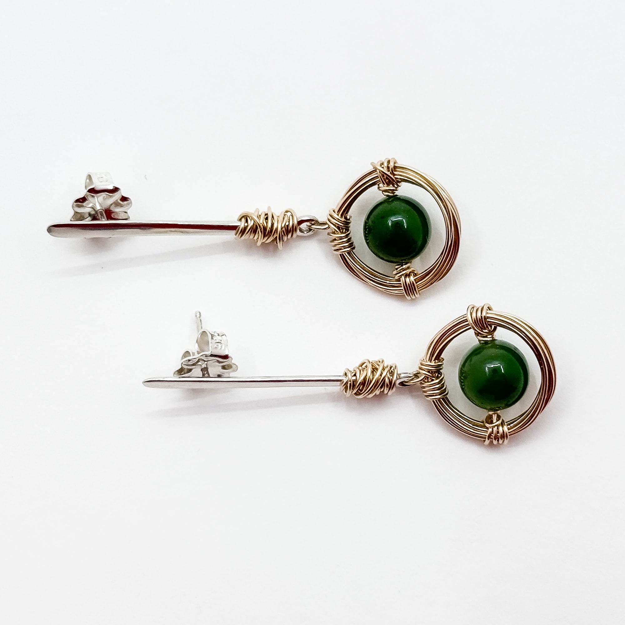 Jade earrings