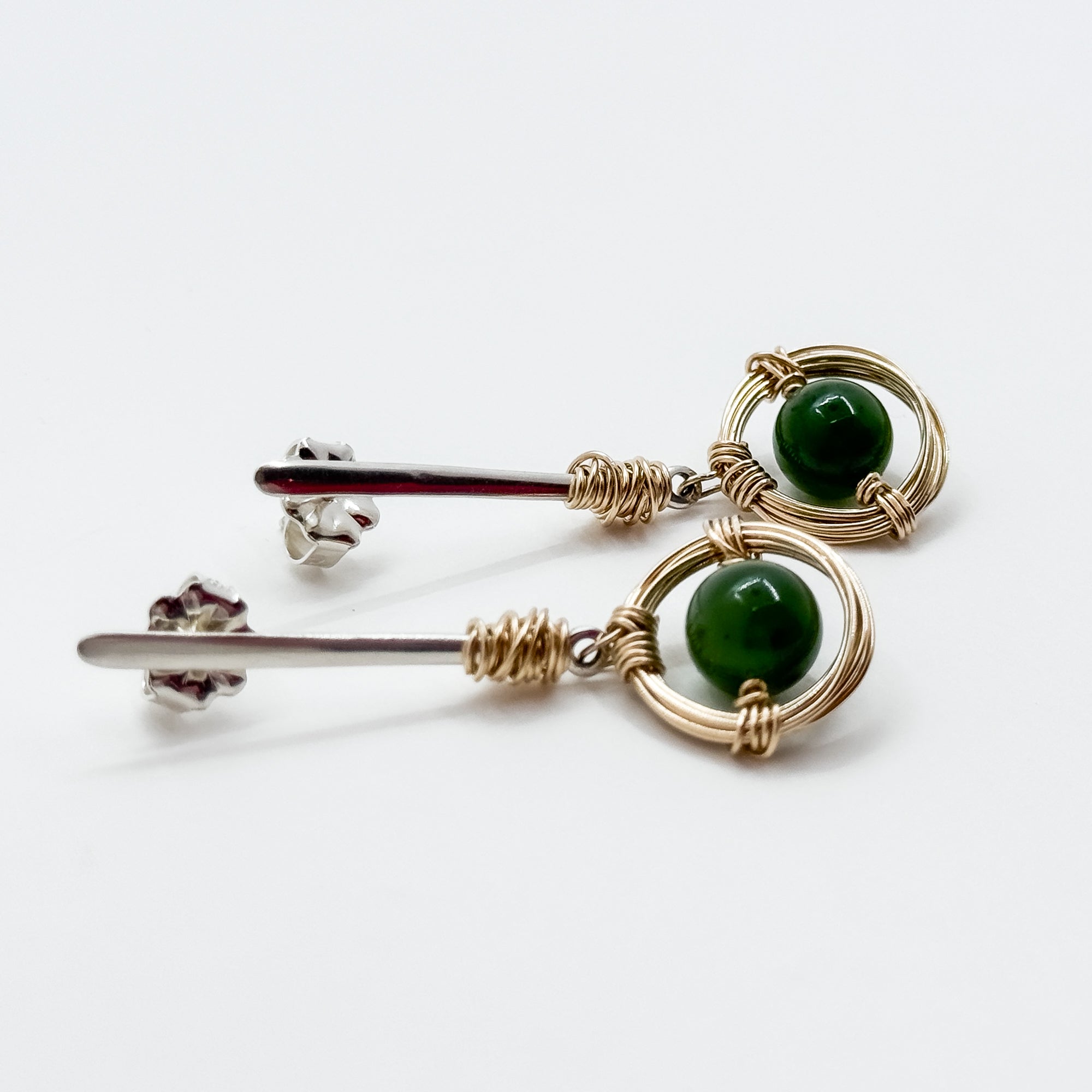 Jade earrings