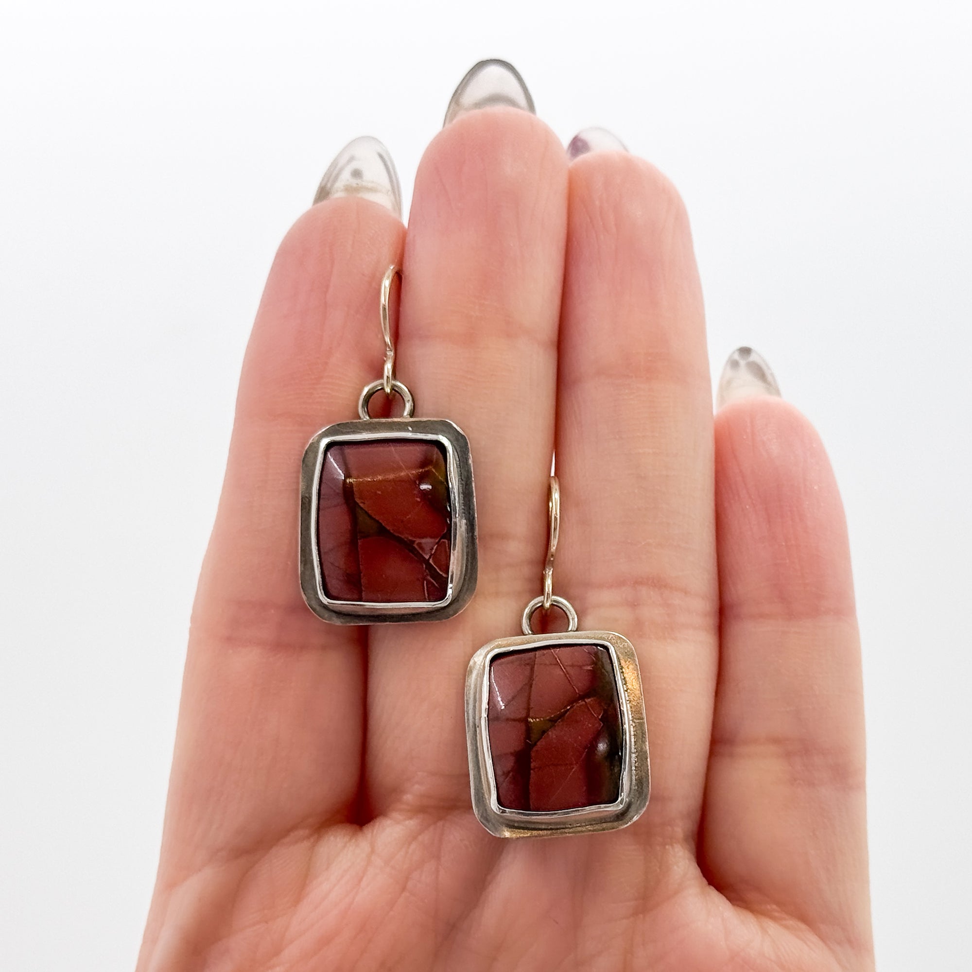 Cherry creek jasper earrings