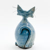 Mini Blue Naughty Cat Raku