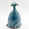 Blue Paper Dog Raku