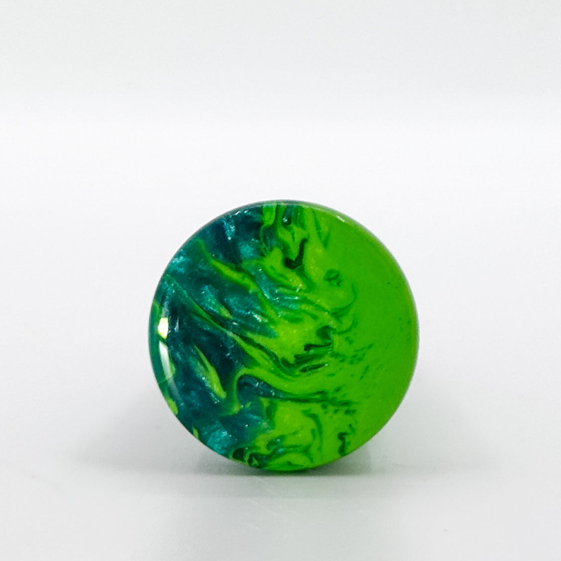 Green Acrylic and Stainless steel bottle stopper