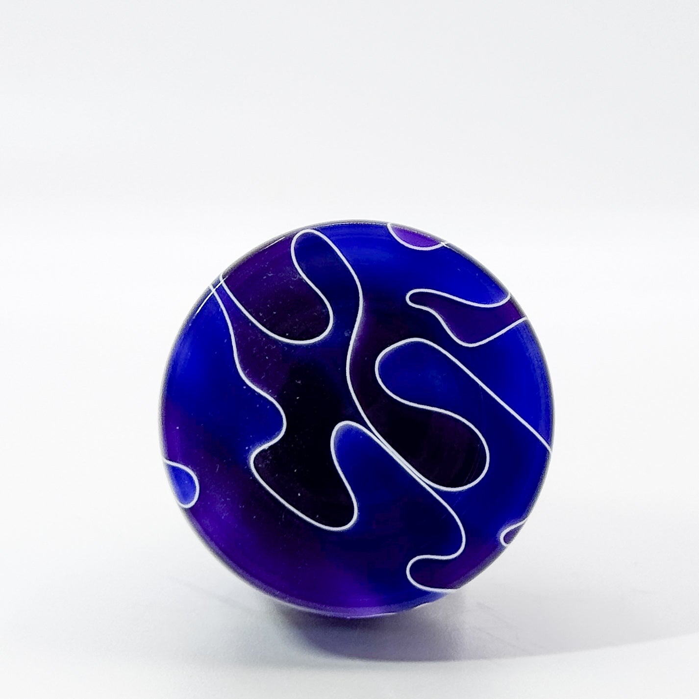 Purple Acrylic and Stainless steel bottle stopper