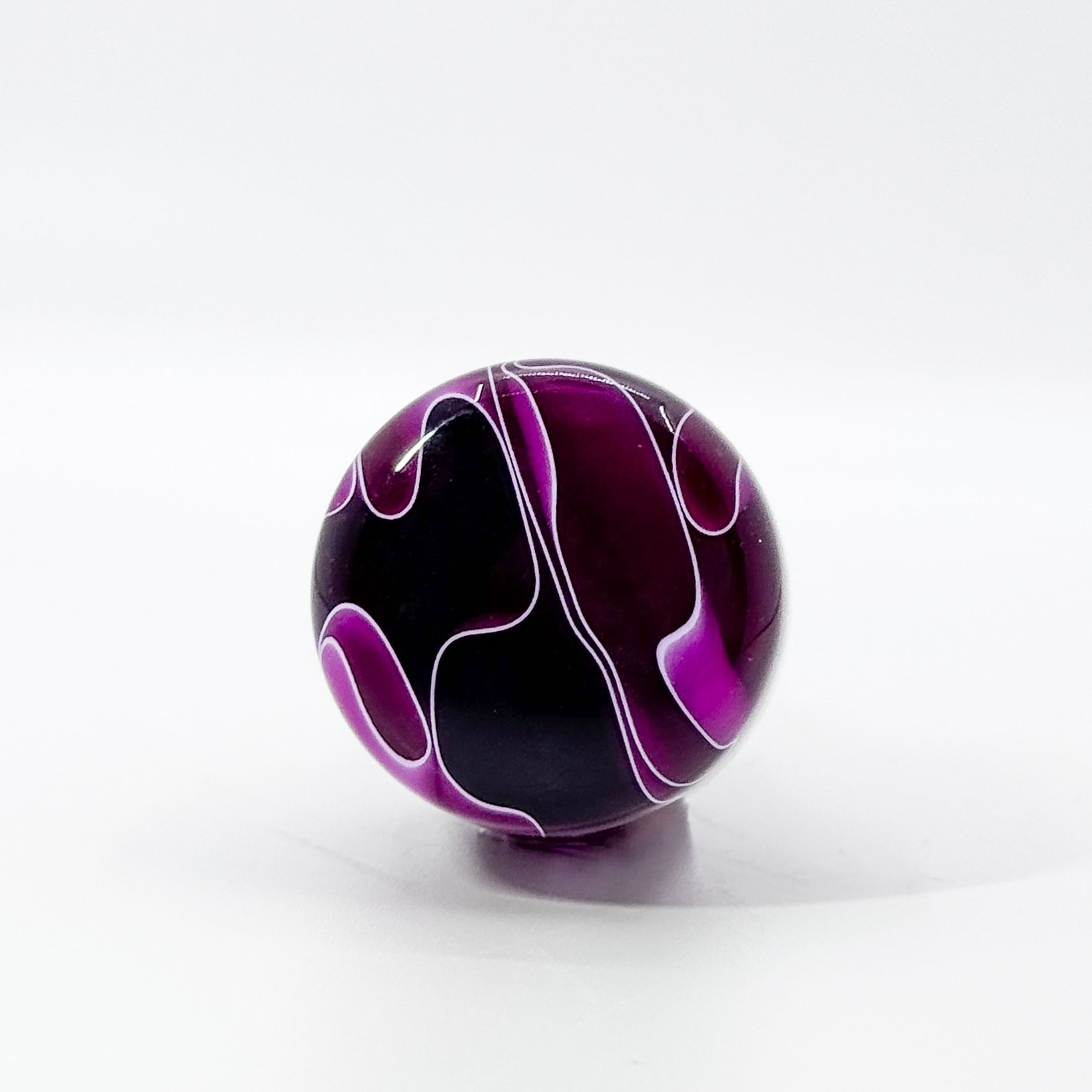 Magenta Acrylic and Stainless steel bottle stopper