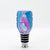 Blue and Pink Acrylic and Stainless steel bottle stopper