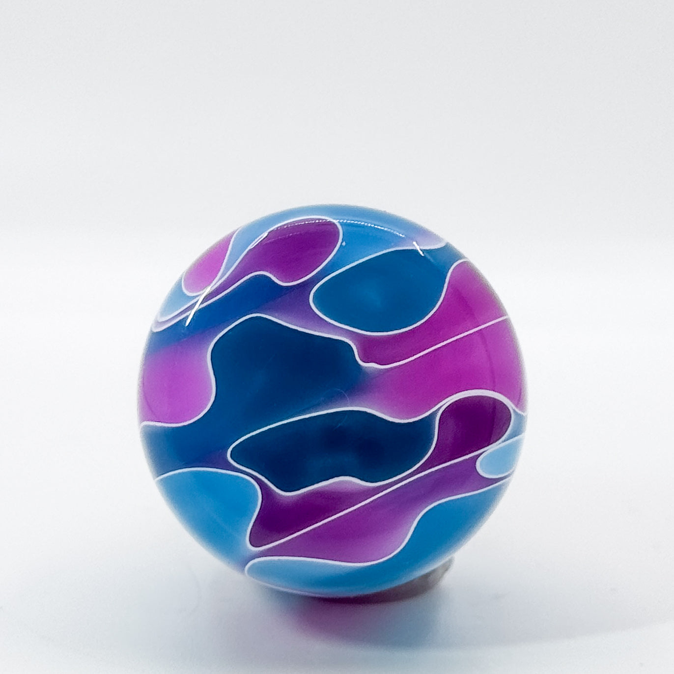 Blue and Pink Acrylic and Stainless steel bottle stopper