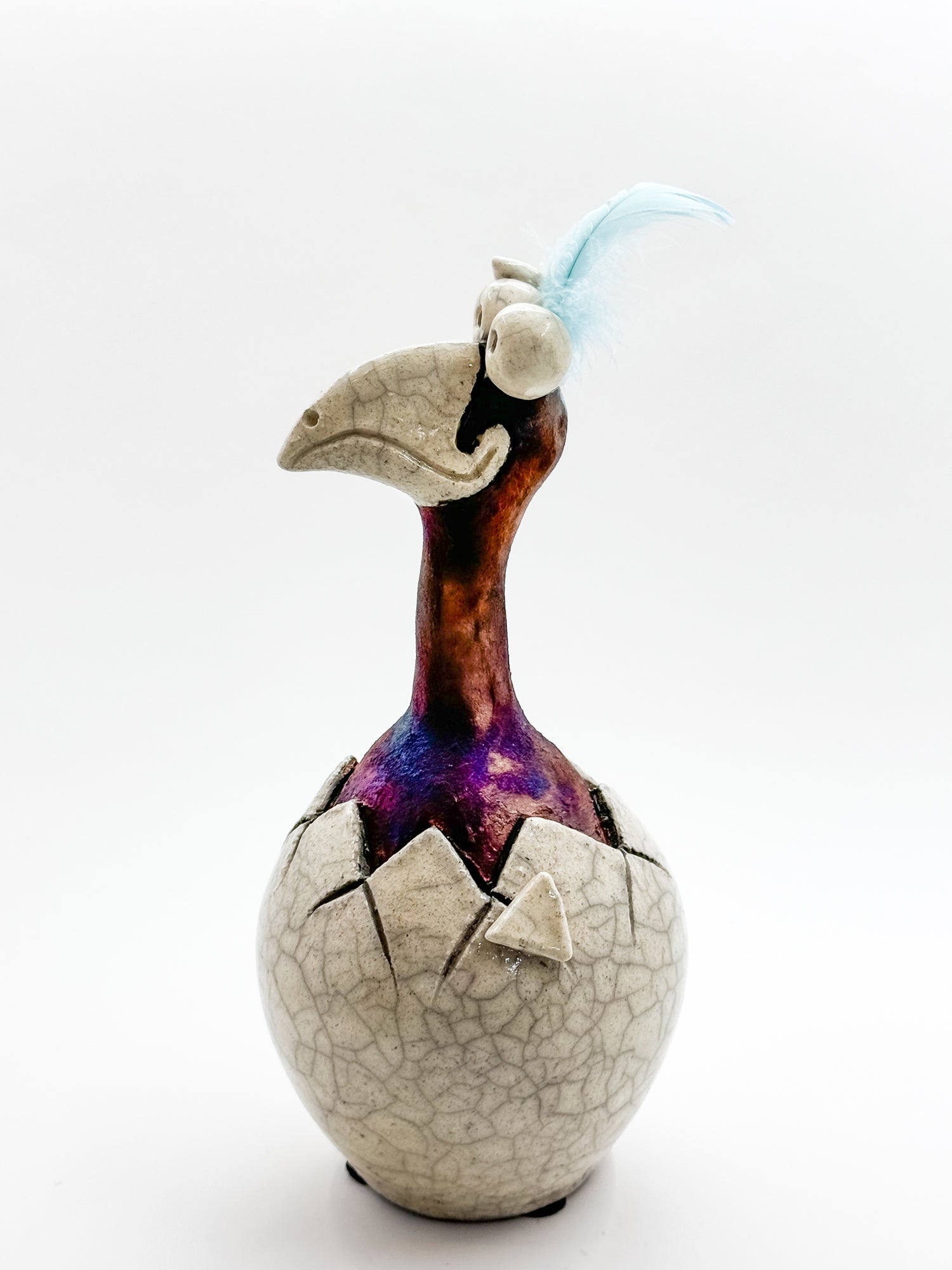 Do Do Bird Hatchling Raku