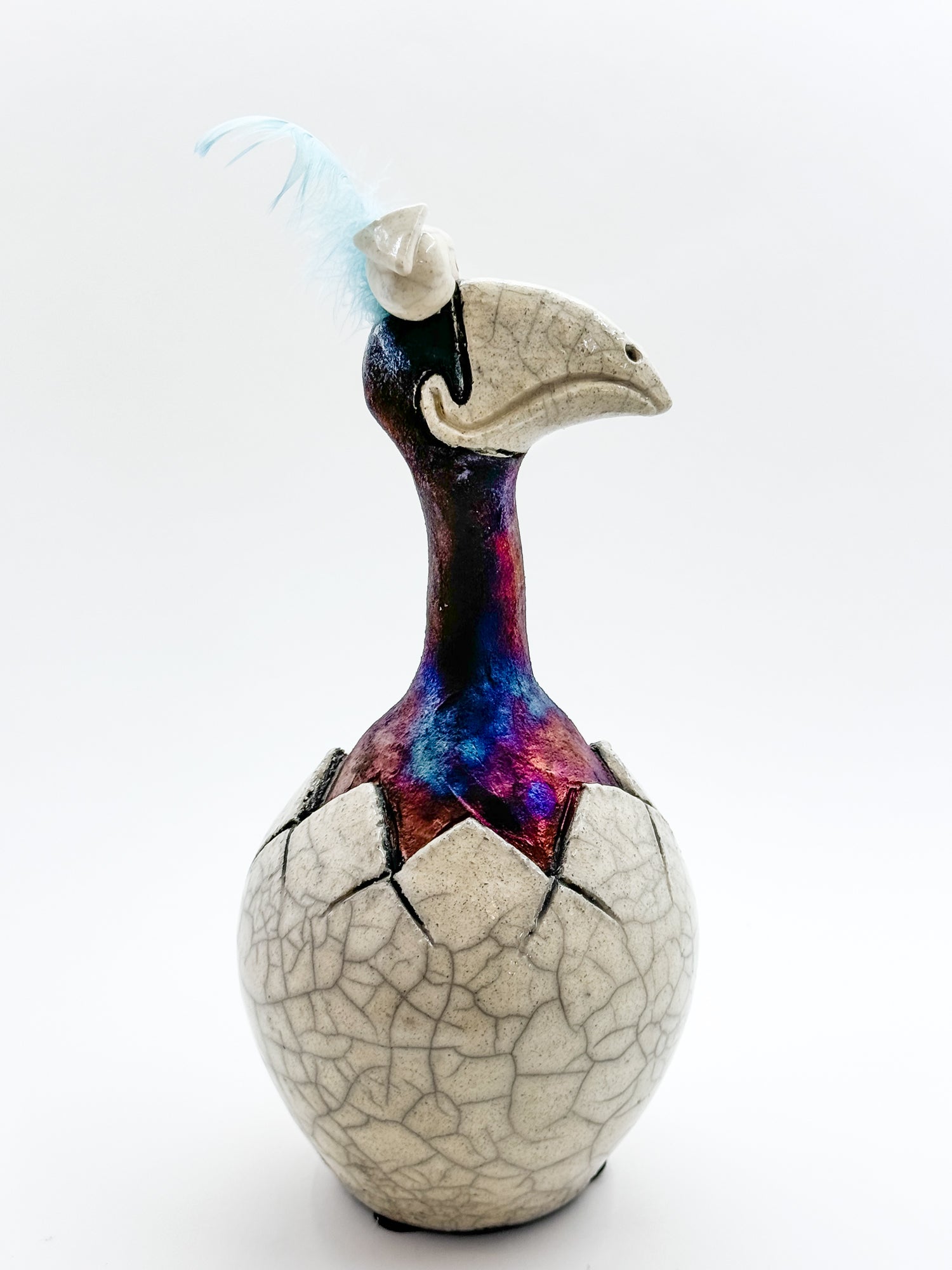 Do Do Bird Hatchling Raku