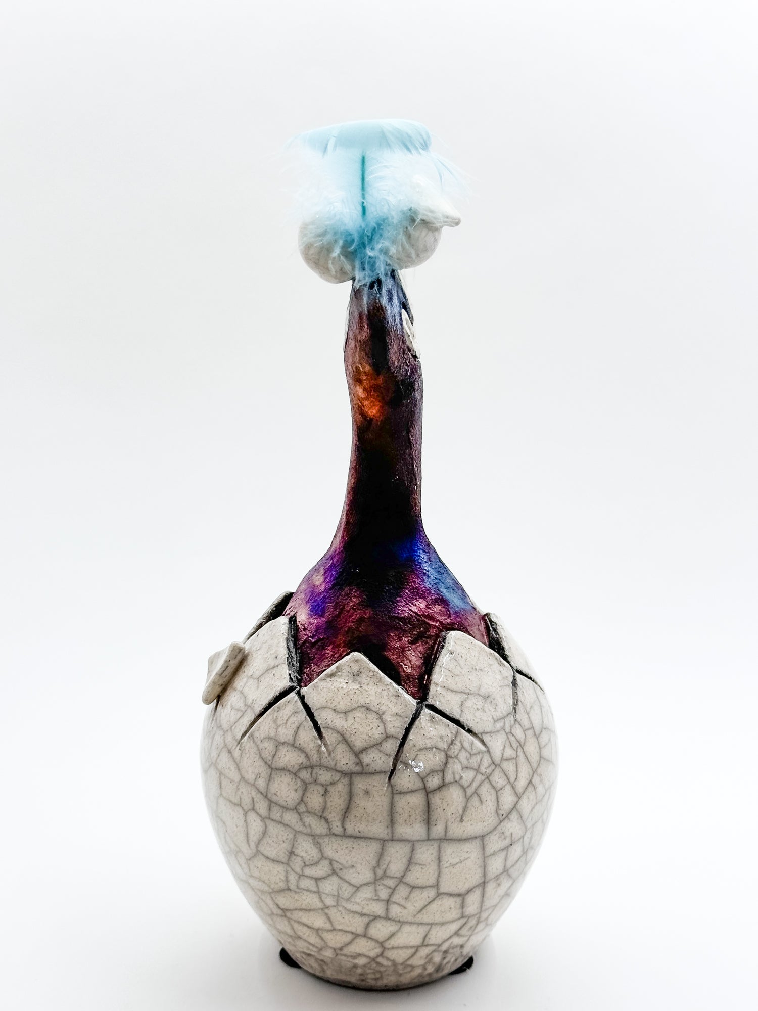 Do Do Bird Hatchling Raku