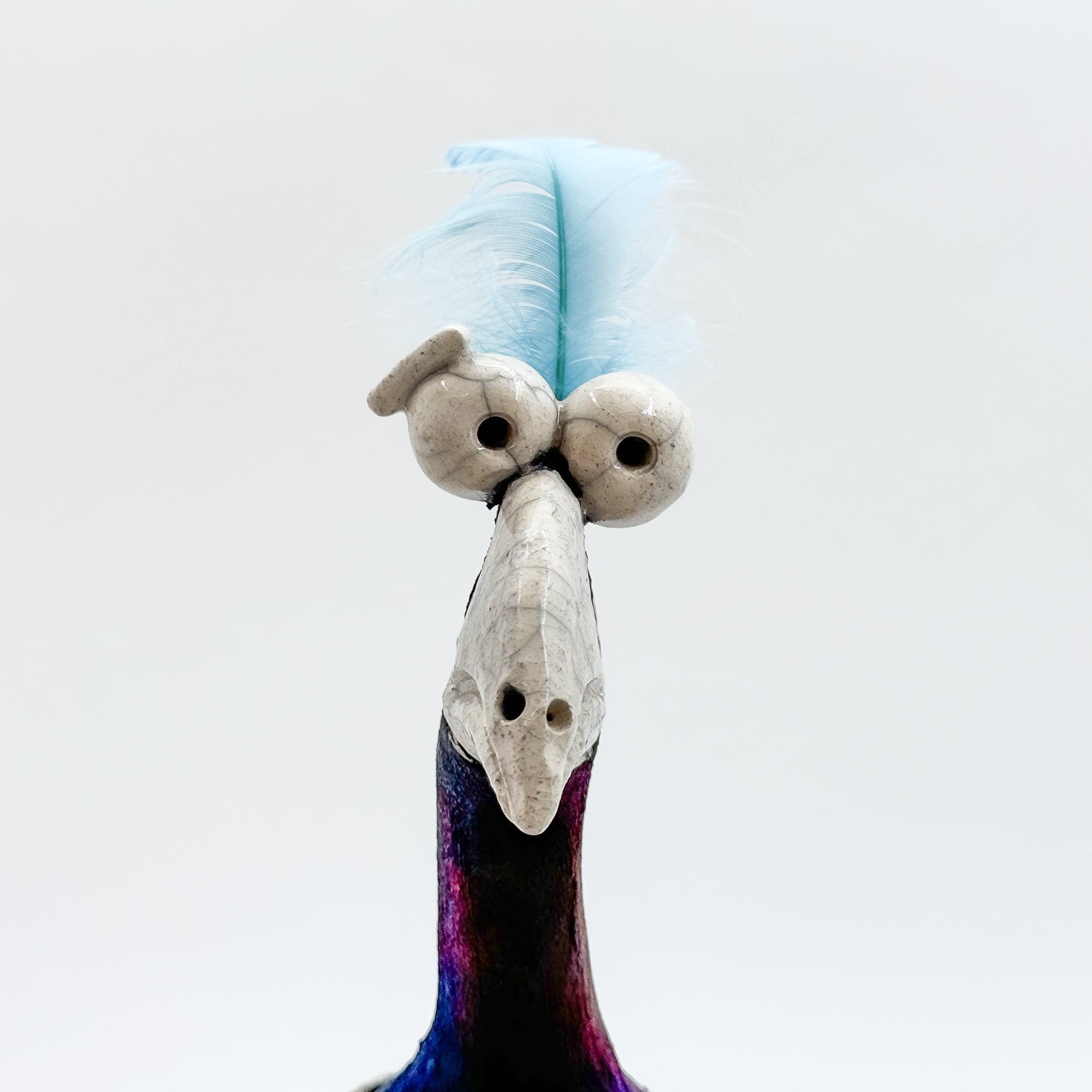 Do Do Bird Hatchling Raku