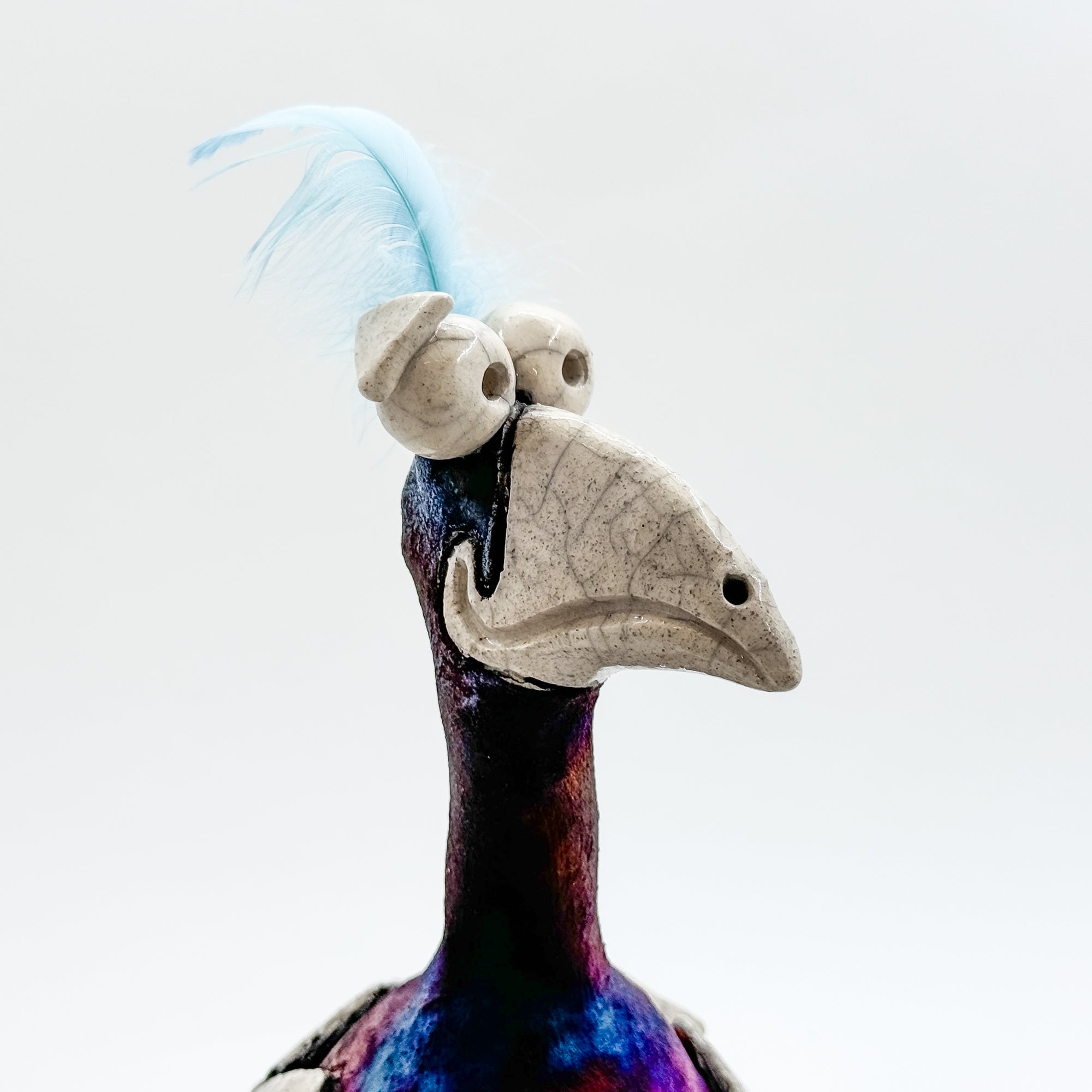 Do Do Bird Hatchling Raku