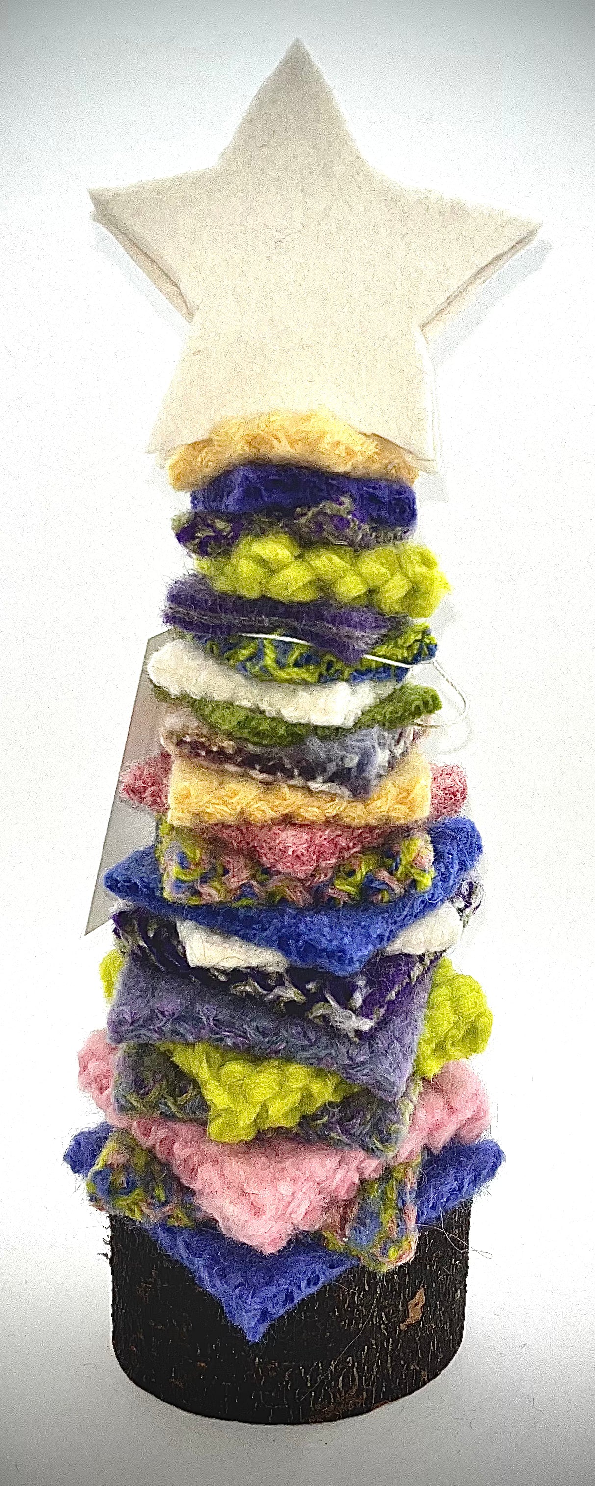 Felted Christmas Tree - White Star